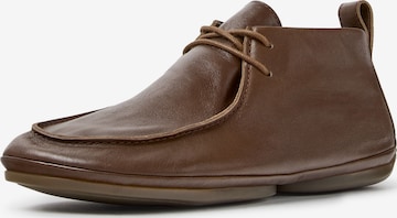 CAMPER - Botines con cordones ' Right Nina ' en marrón: frente