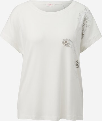 T-shirt s.Oliver en beige : devant