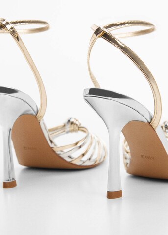 MANGO Strap Sandals 'Noto2' in Gold