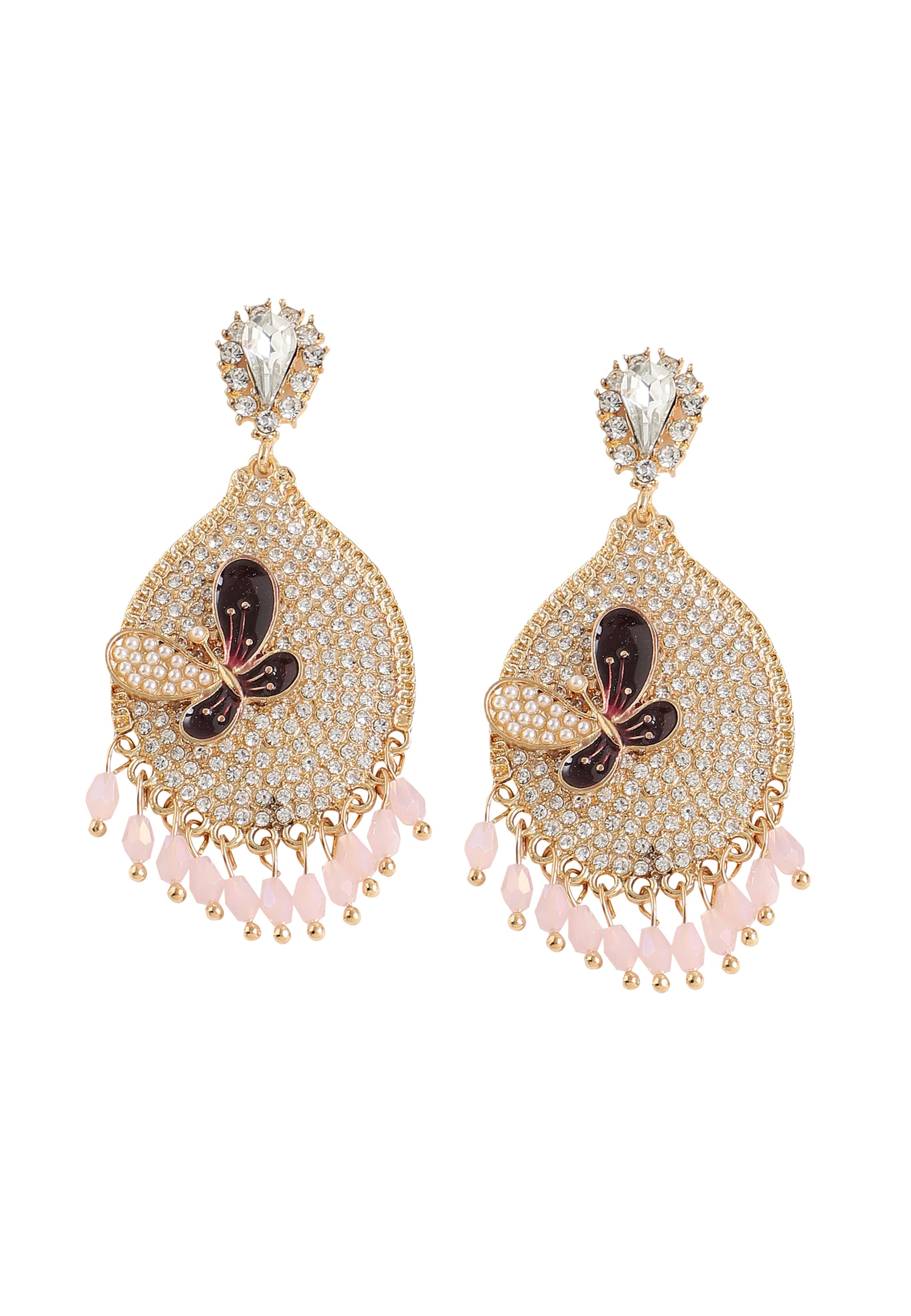 SOHI Kolczyki ' Kay ' w kolorze złoty: przód