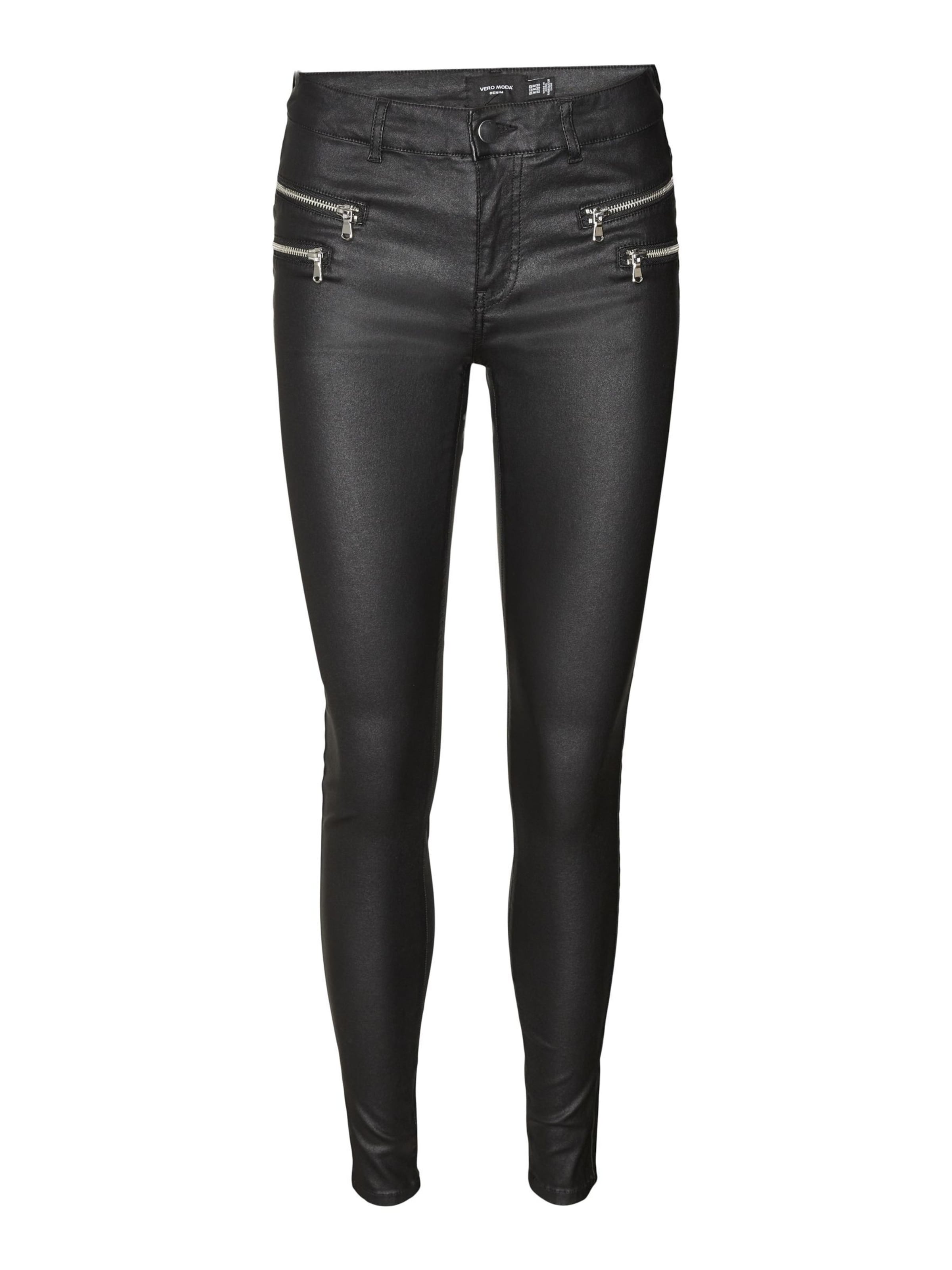 VERO MODA - Skinny Calças 'Seven' em preto: frente