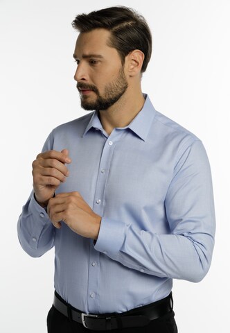 DreiMaster Klassik Slim Fit Hemd in Blau