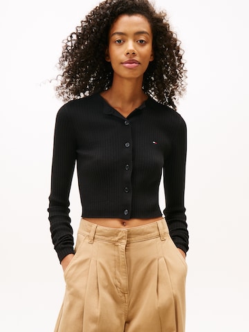 Tommy Jeans Kardigán - fekete: elől