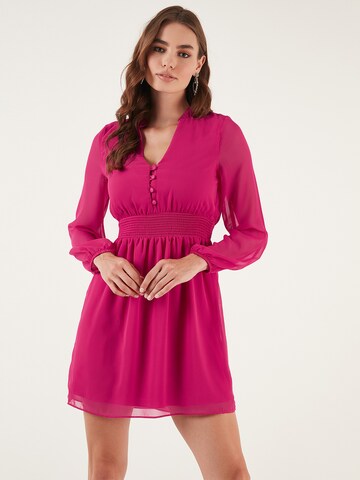 LELA Dress in Pink: front