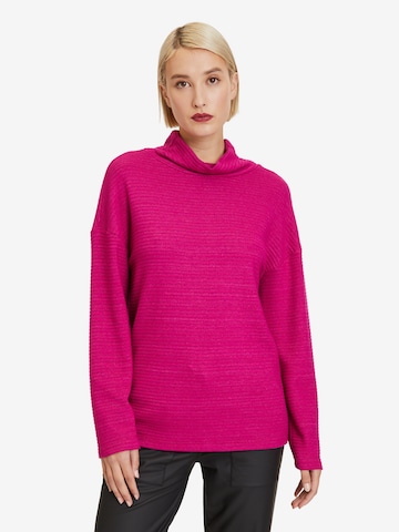 Cartoon Sweatshirt in Roze: voorkant