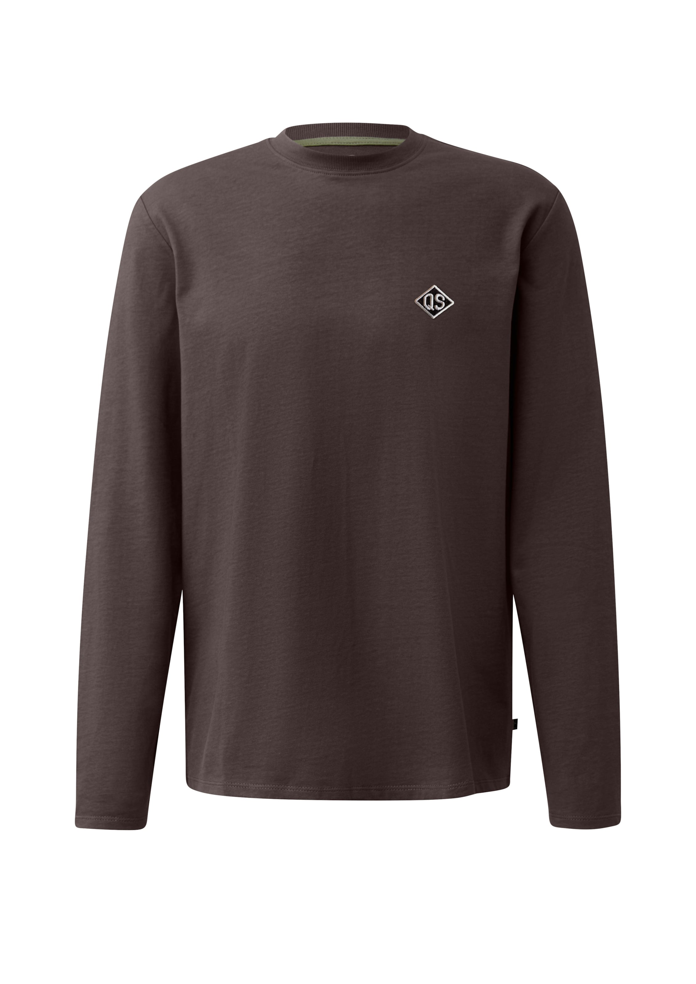 QS Shirt in L in de kleur Donkerbruin, Productweergave