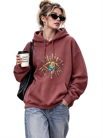 GORHEY Sweatshirt in Rood: voorkant