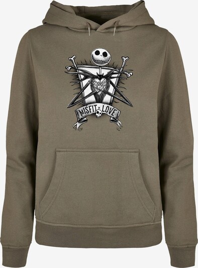 ABSOLUTE CULT Sweatshirt 'Nightmare Before Christmas - Misfits Love' in Grey / Olive / Black / White, Item view