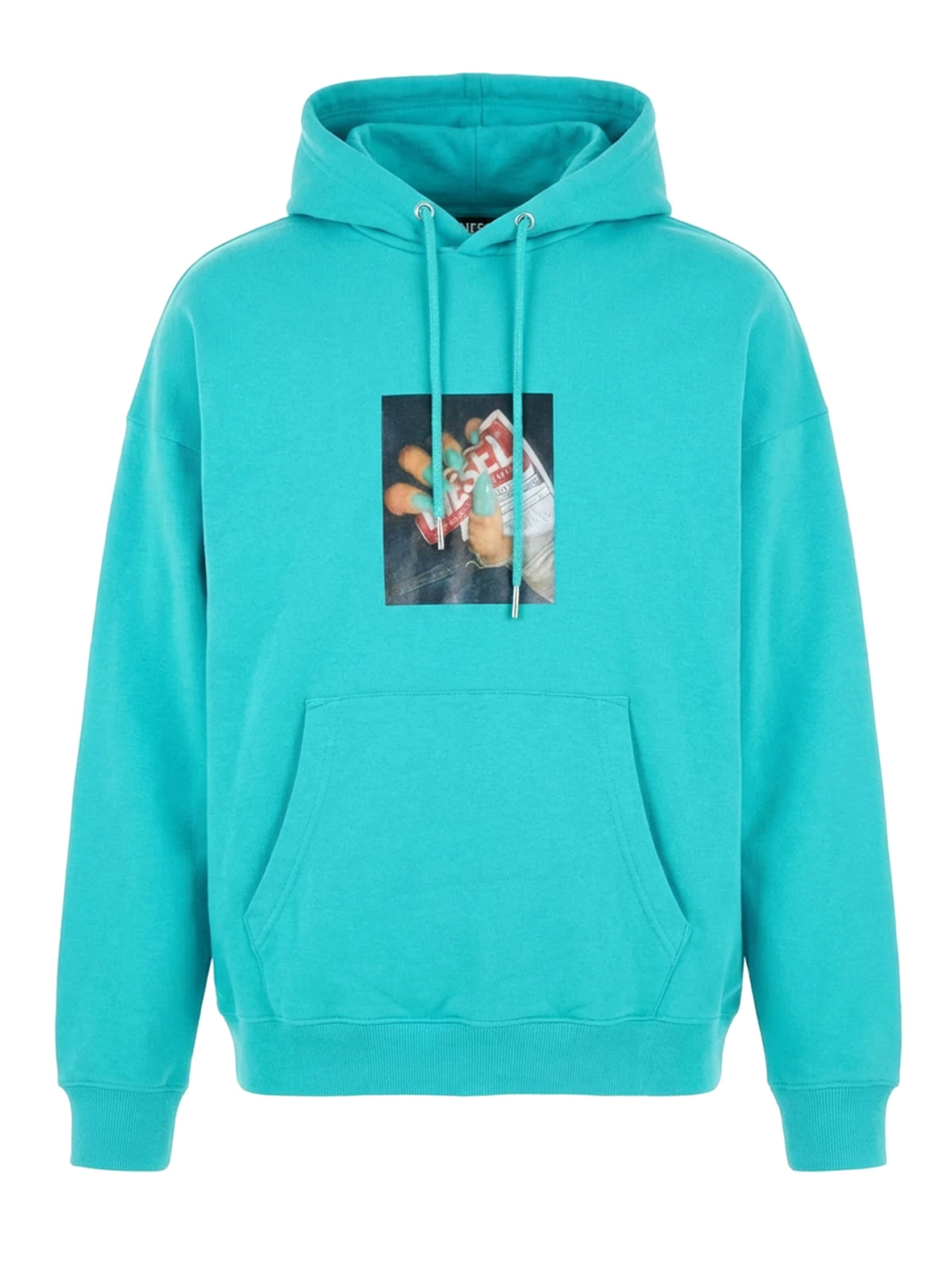 DIESEL Sweatshirt 'S-UMMER-A84' in Blue: front