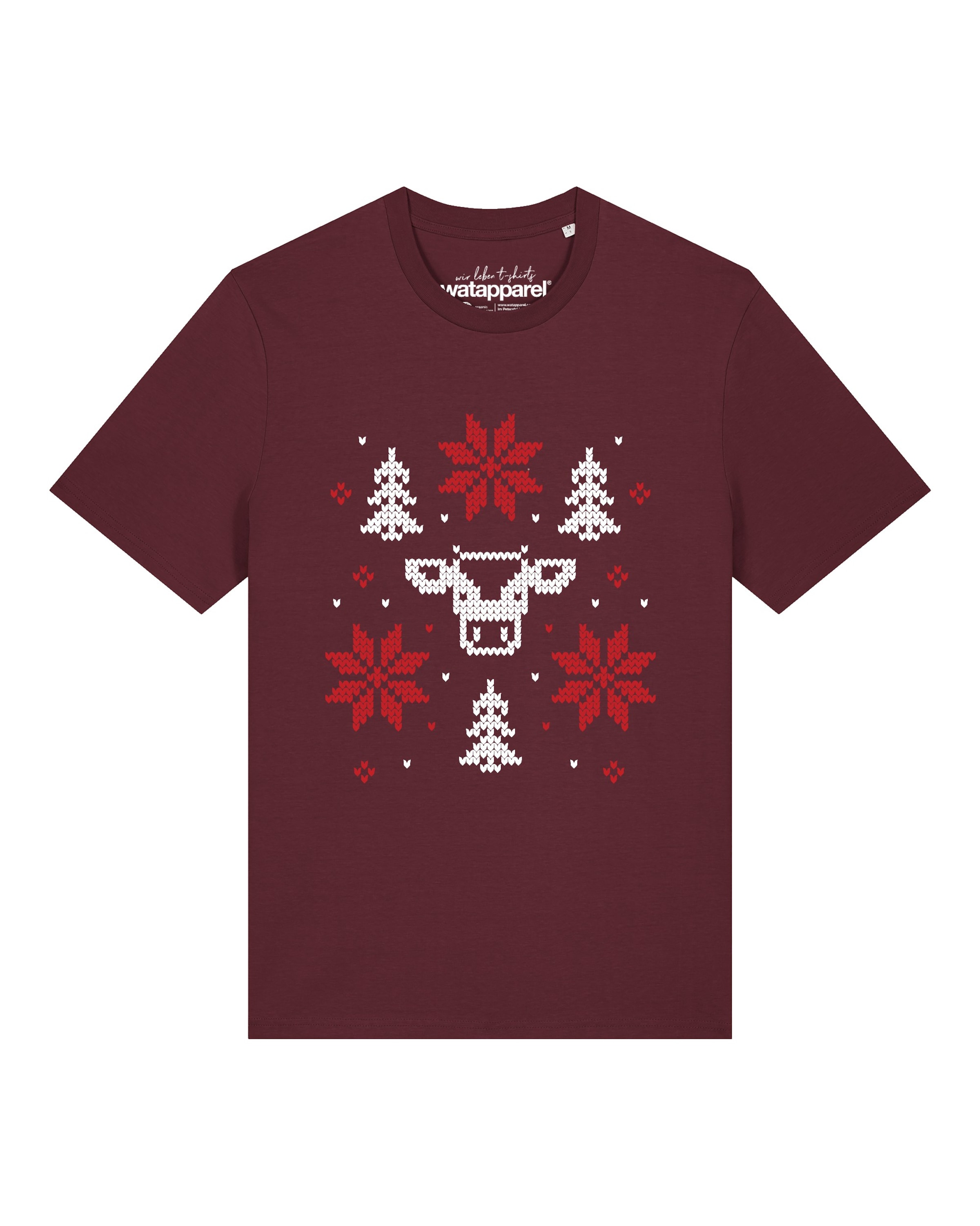 T-Shirt 'Christmas With Love' Watapparel en rouge : devant