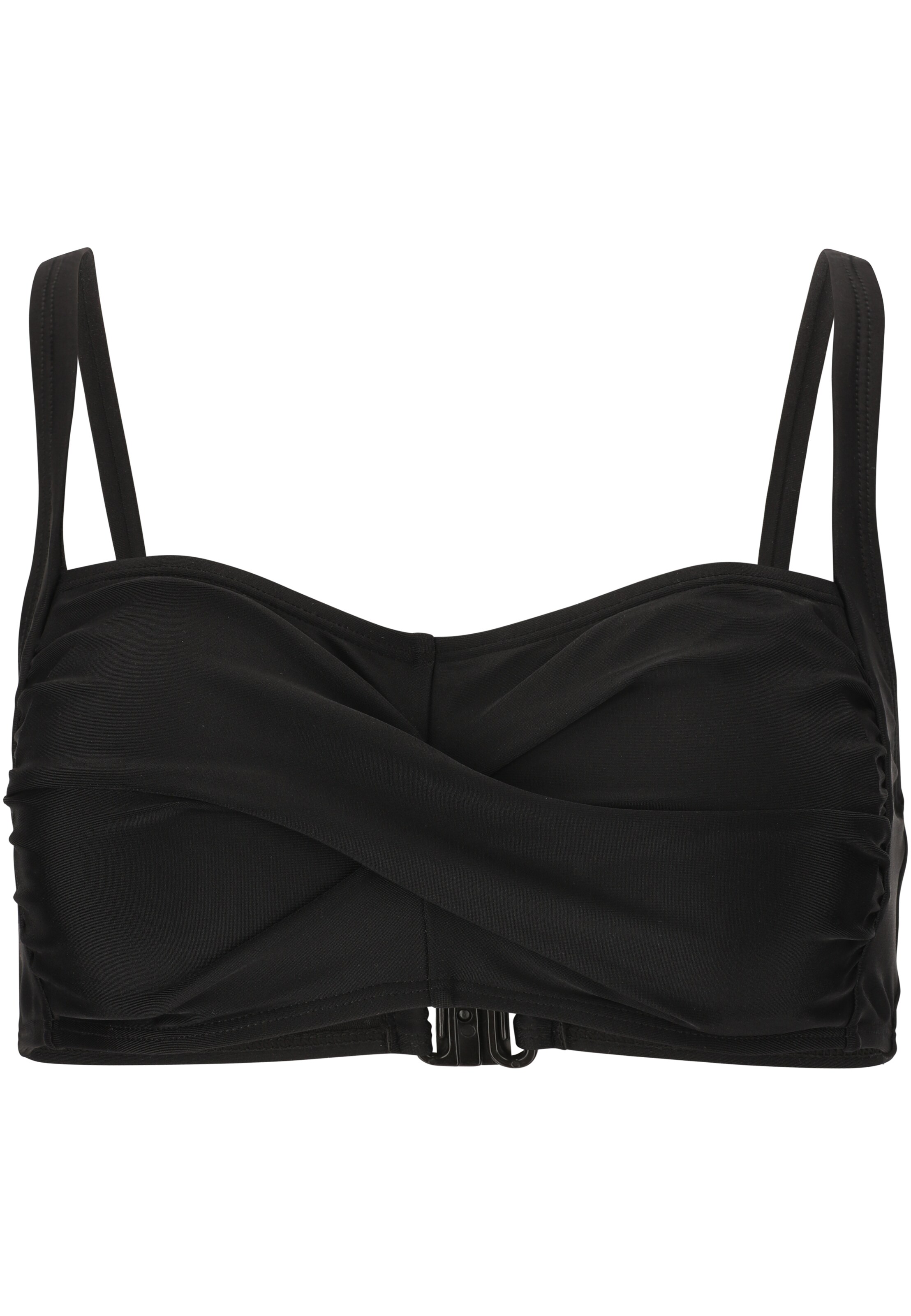 NOU Triangle Bikini top in Black: front