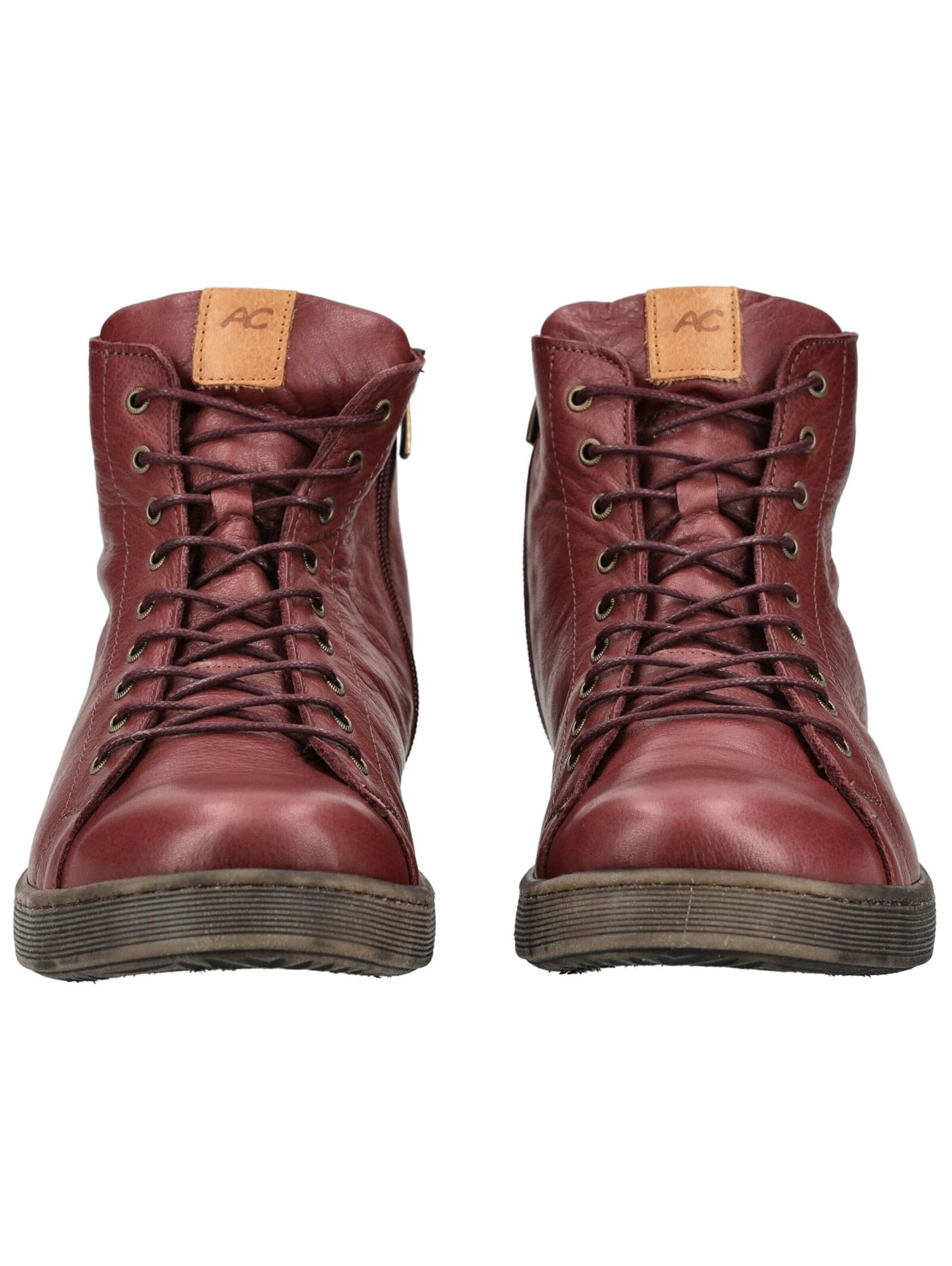 Stivaletto stringato di ANDREA CONTI in rosso