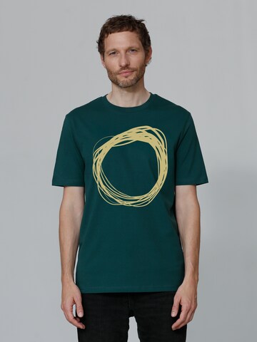 T-Shirt ' Kreis ' Watapparel en vert : devant