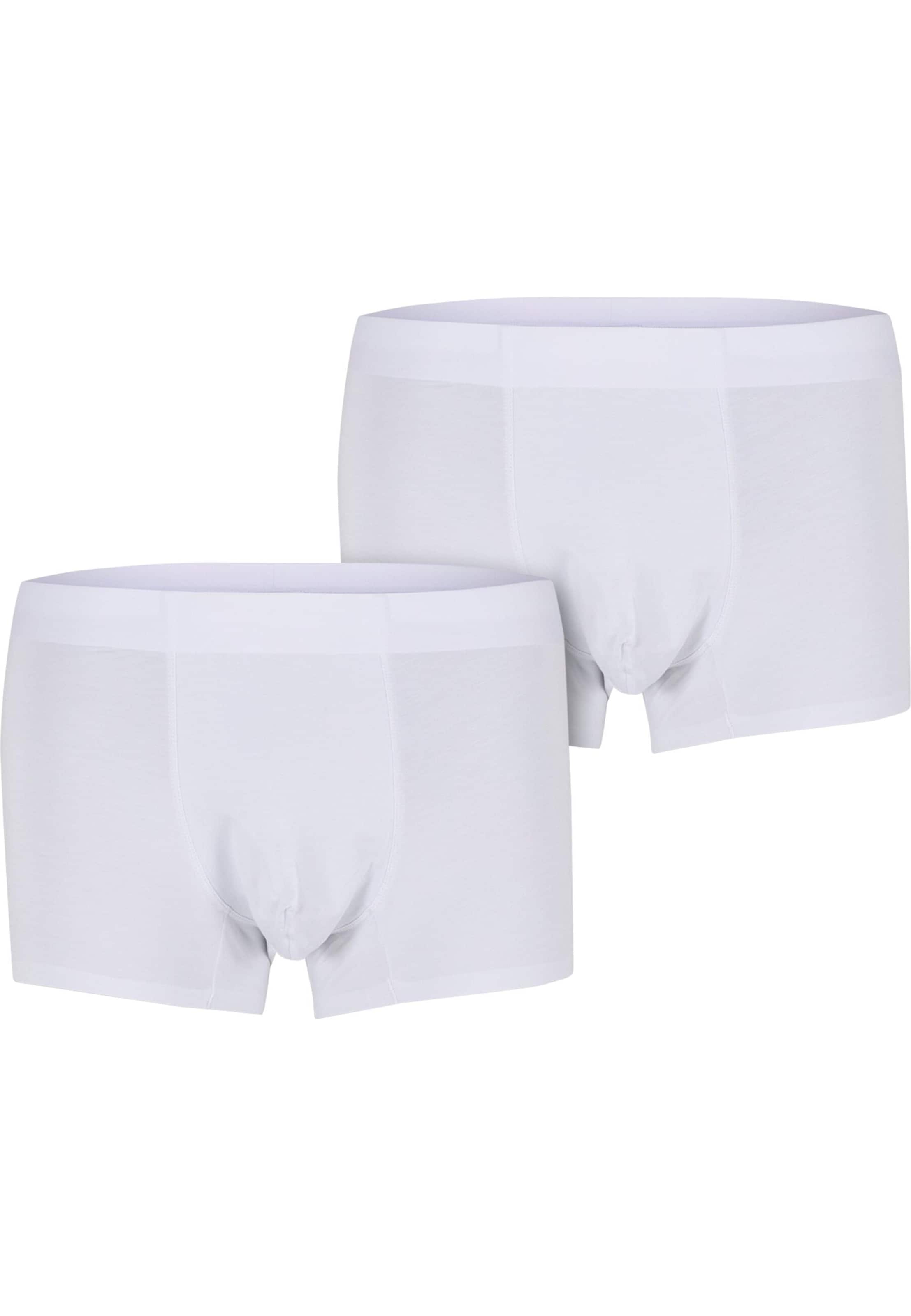 Urban Classics Boxerky – bílá: přední strana