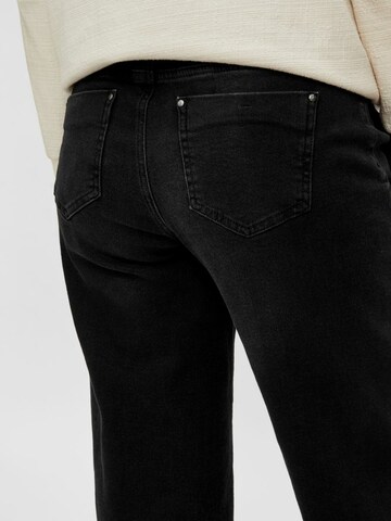 MAMALICIOUS Wide leg Jeans 'Trona' in Zwart