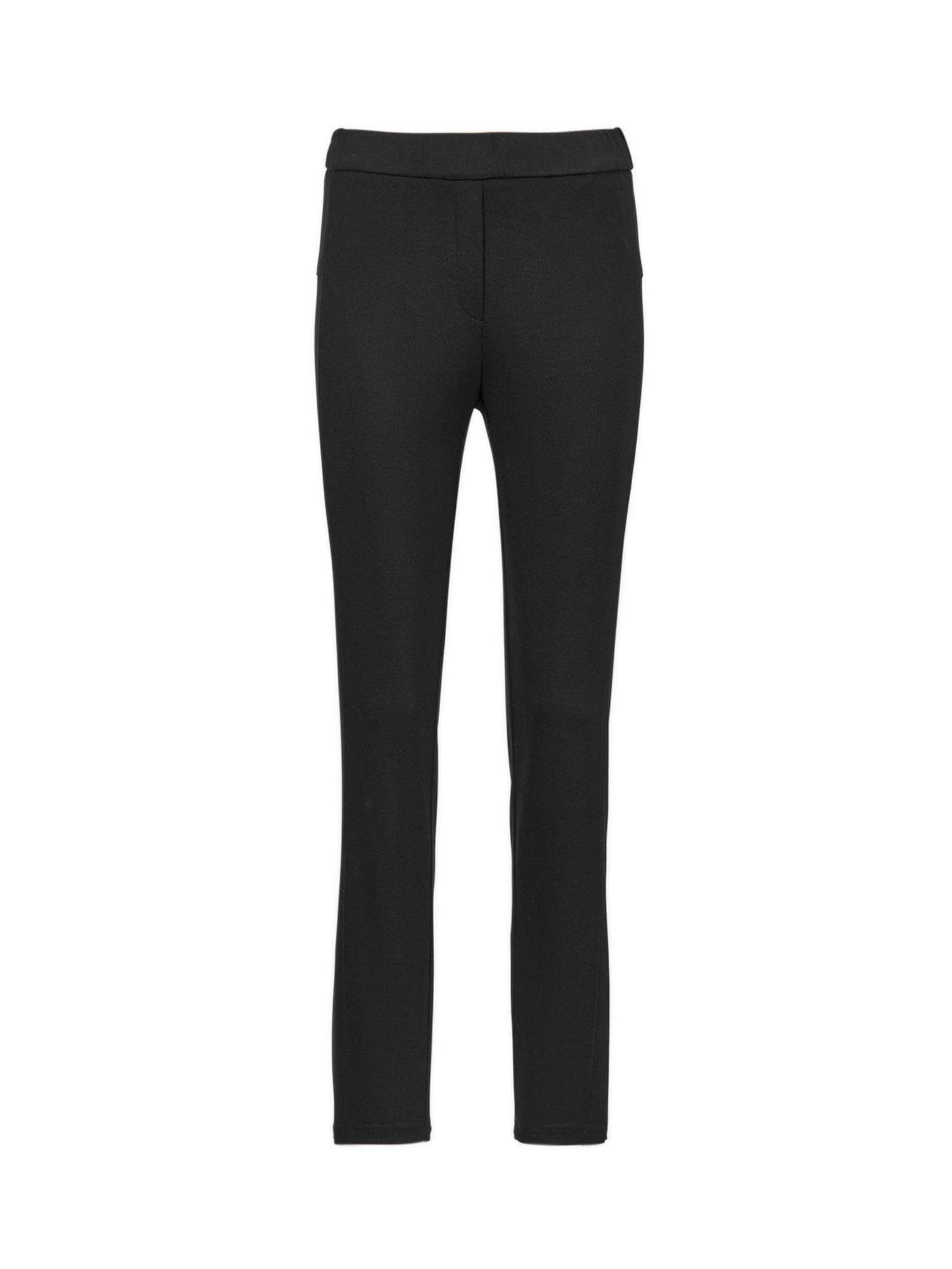Goldner Slimfit Broek 'Louisa' in Zwart: voorkant