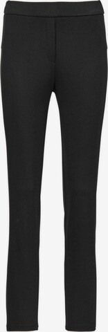 Coupe slim Pantalon 'Louisa' Goldner en noir : devant