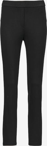 Goldner Slim fit Pants 'Louisa' in Black: front