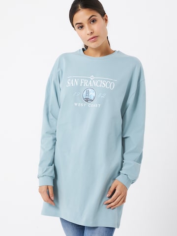 T-shirt 'San Fran' Miss Selfridge en bleu : devant