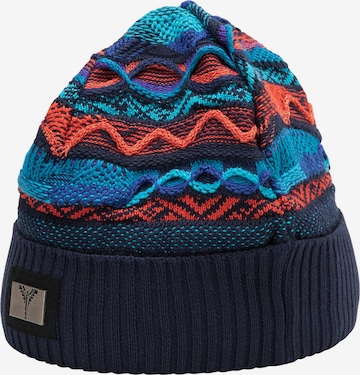 Carlo Colucci Beanie 'Conciatore' in Blue: front