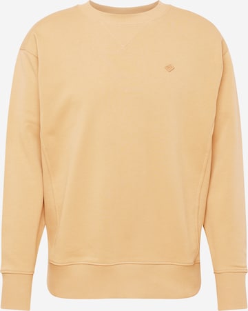 GANT Sweatshirt in Bruin: voorkant