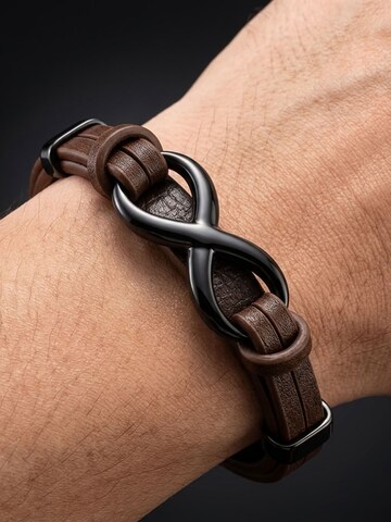 UNIQAL Armband 'INFINITY' in Bruin