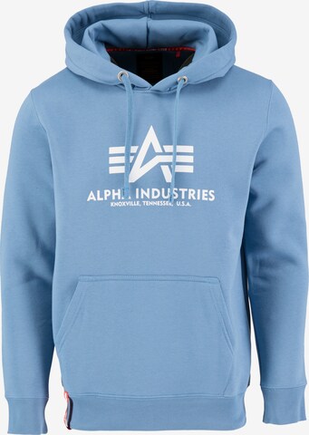 Sweat-shirt ALPHA INDUSTRIES en bleu : devant