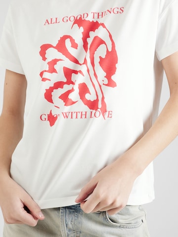 COMMA T-shirt i vit