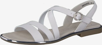 Paul Green Strap Sandals in White: front