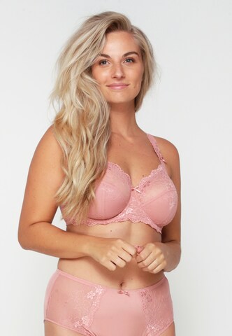 LingaDore T-shirt Bra in Pink: front