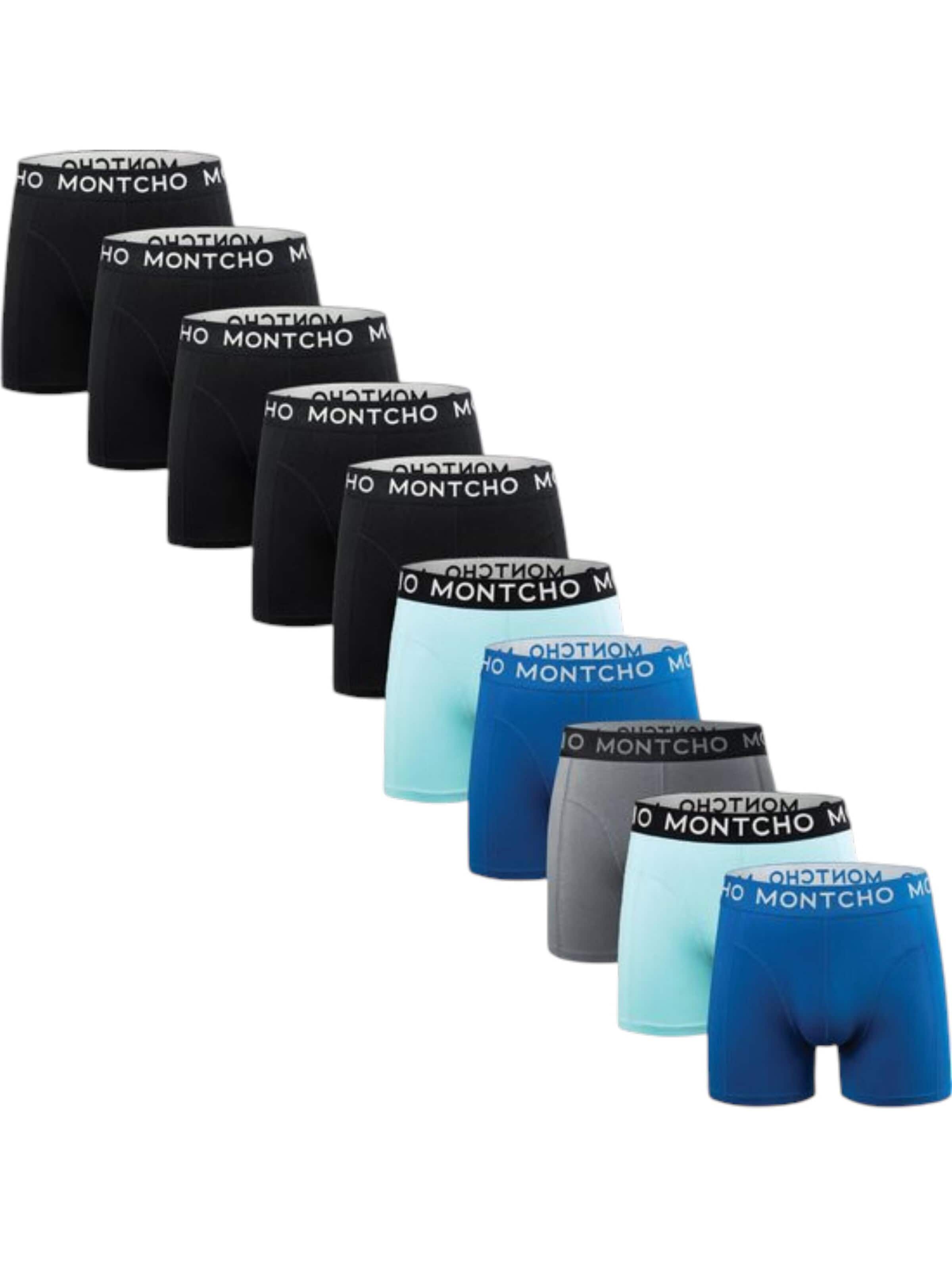 Montcho Boxershorts 'Dazzle' in Blauw: voorkant
