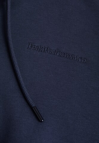 PEAK PERFORMANCE Sweatshirt in Blauw