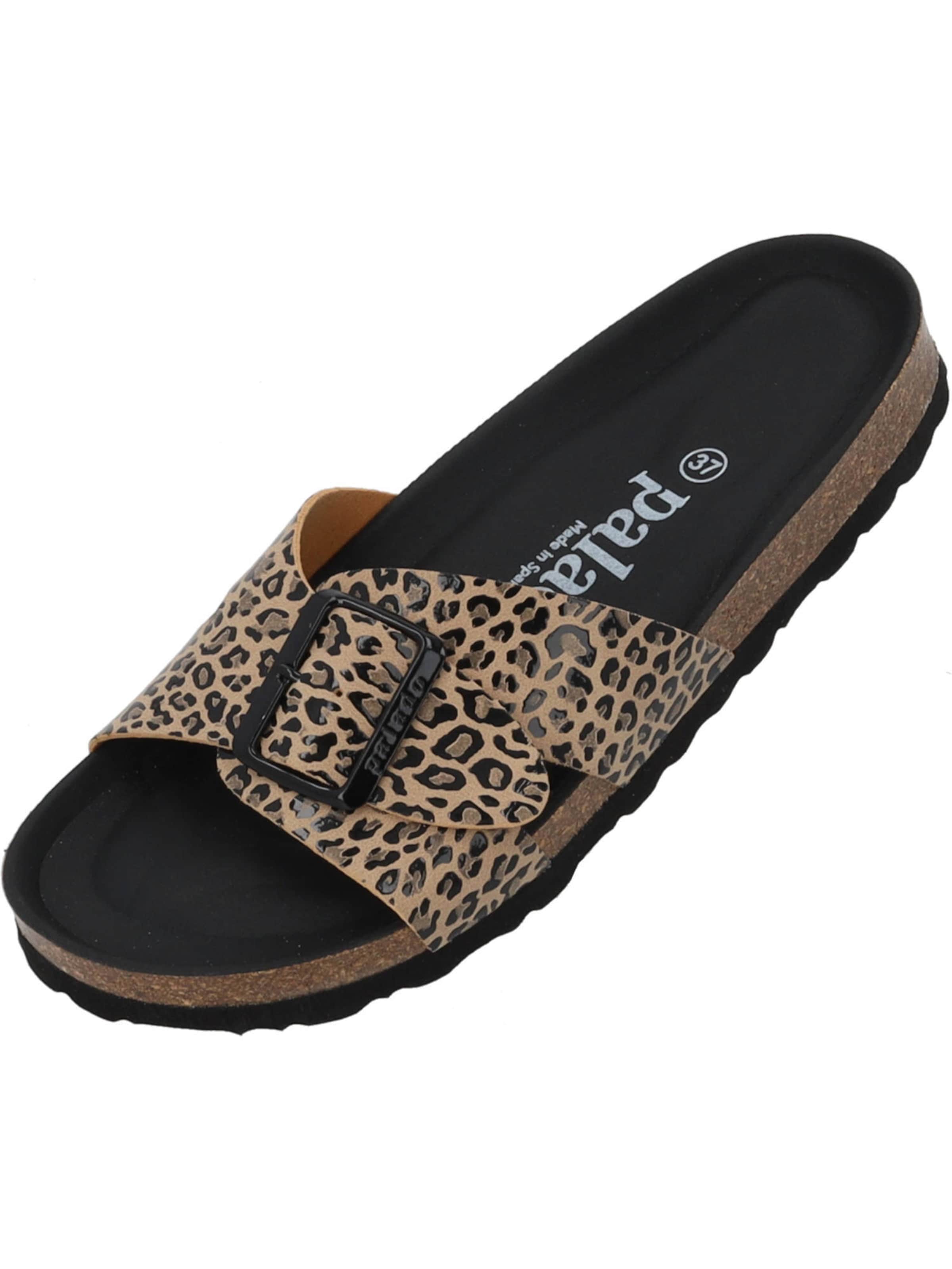 Palado Pantolette 'Tinos Leo' in Beige: Vorderseite