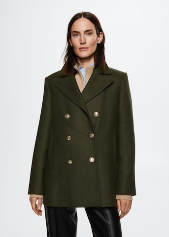 MANGO Between-Seasons Coat 'Bombon' in Green: front