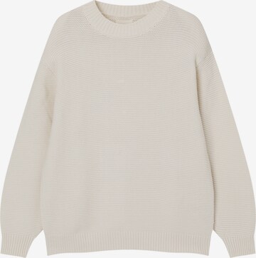 Pull&Bear Sweater in Beige: front