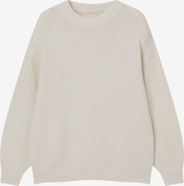 Pull&Bear Sweter w kolorze beżowy: przód