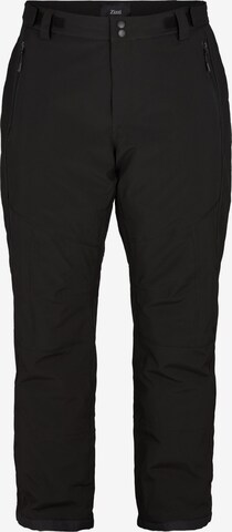 Zizzi Regular Outdoorbroek 'MEBBA' in Zwart: voorkant