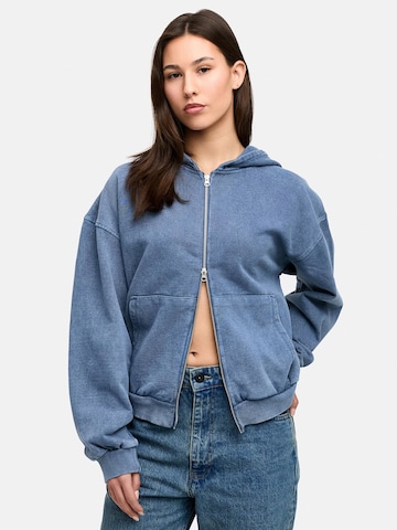 Daily Cotton Zip-Up Hoodie 'DCCUENCA' in Blue: front