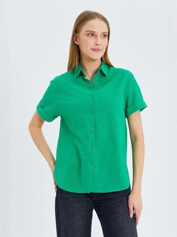 MixRay Bluse in Grün: Vorderseite