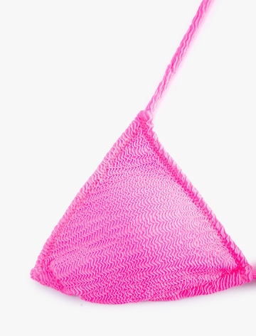 Koton Triangel Bikinitop in Pink