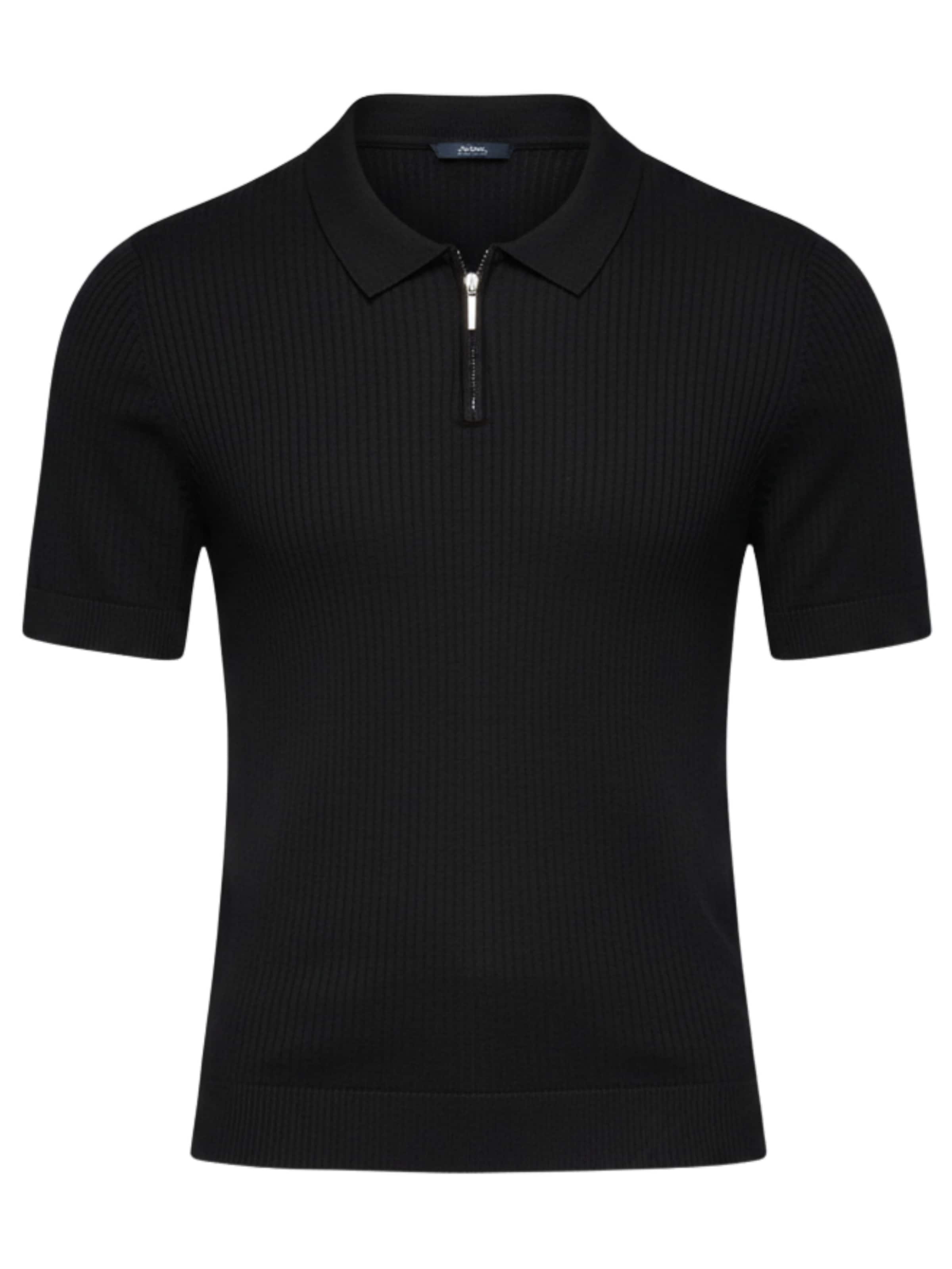 Ombre Shirt in Zwart: voorkant