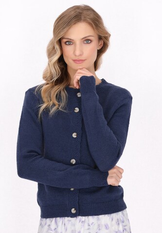 DreiMaster Vintage Strickjacke in Blau: Vorderseite