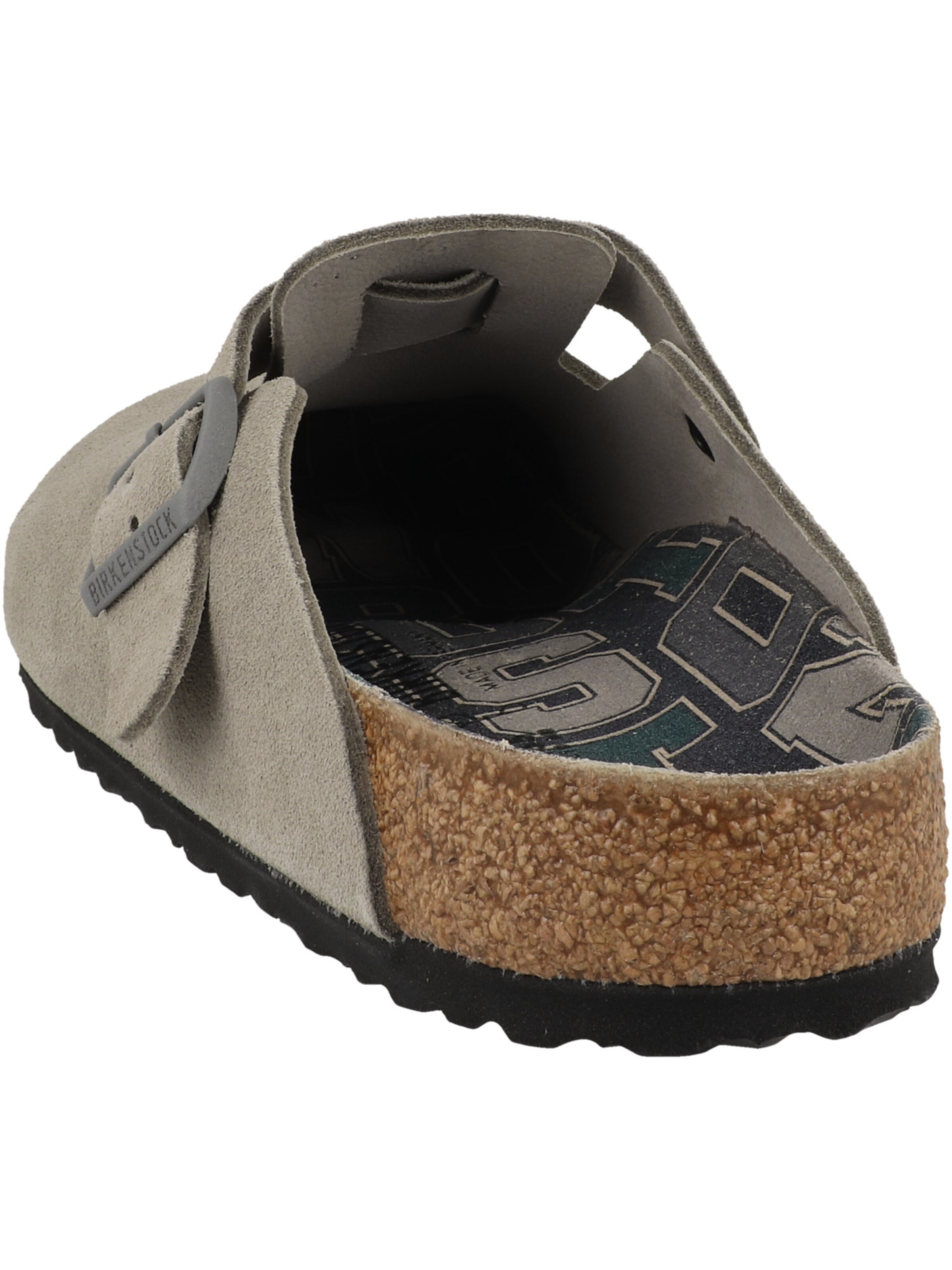 BIRKENSTOCK Clogs ' Boston Veloursleder normal ' in Grey
