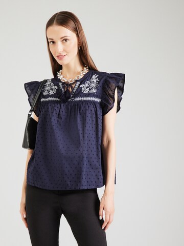 JDY Top 'JDYKAYA' in Blauw: voorkant
