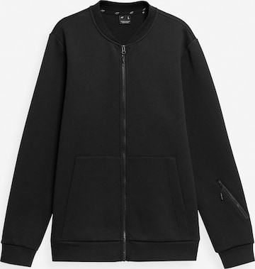 4F Sweat jacket in Black: front