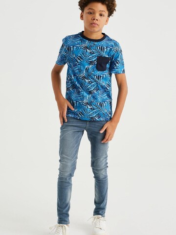 T-Shirt WE Fashion en bleu