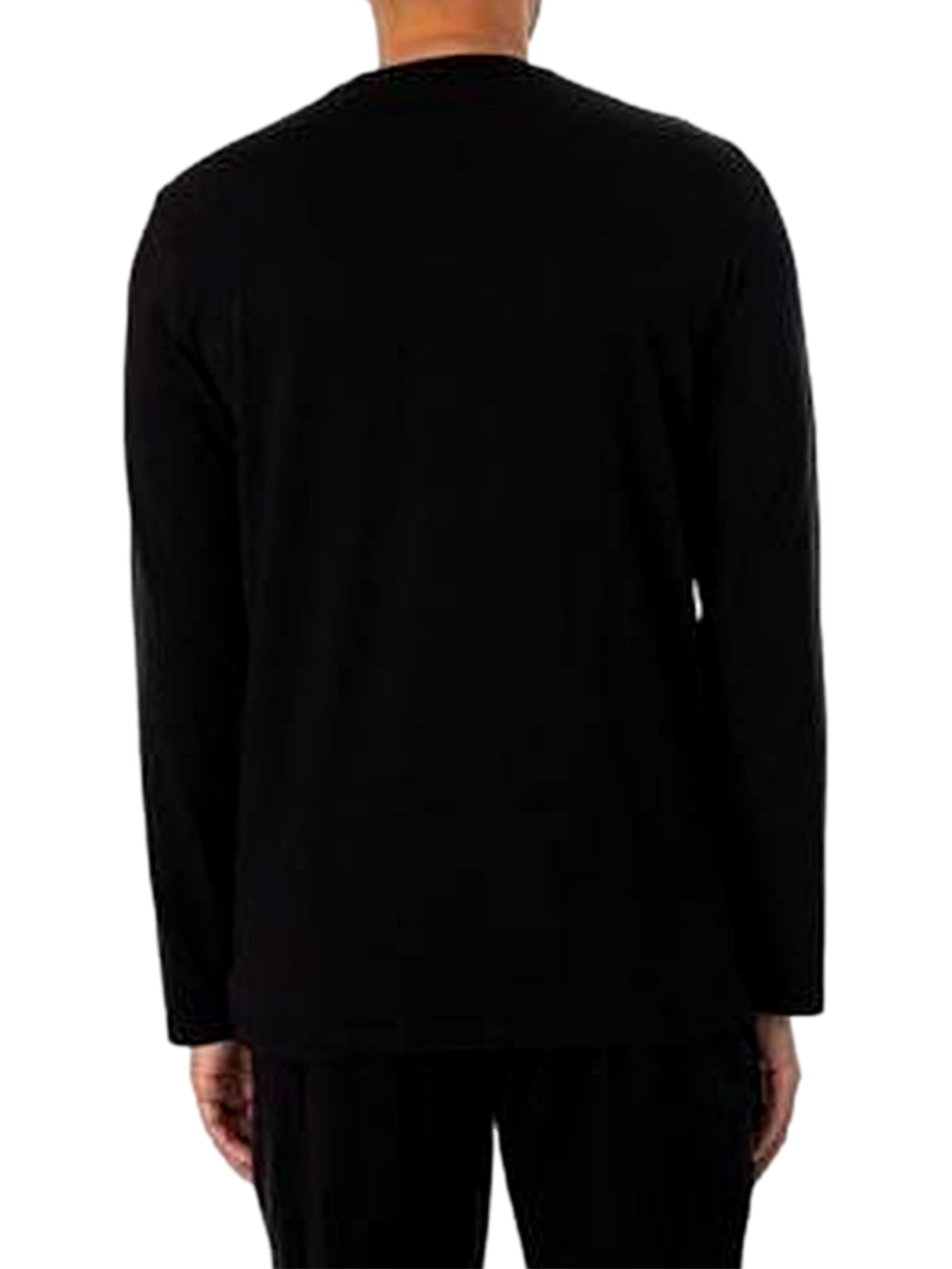 Emporio Armani Dolga pižama | črna barva