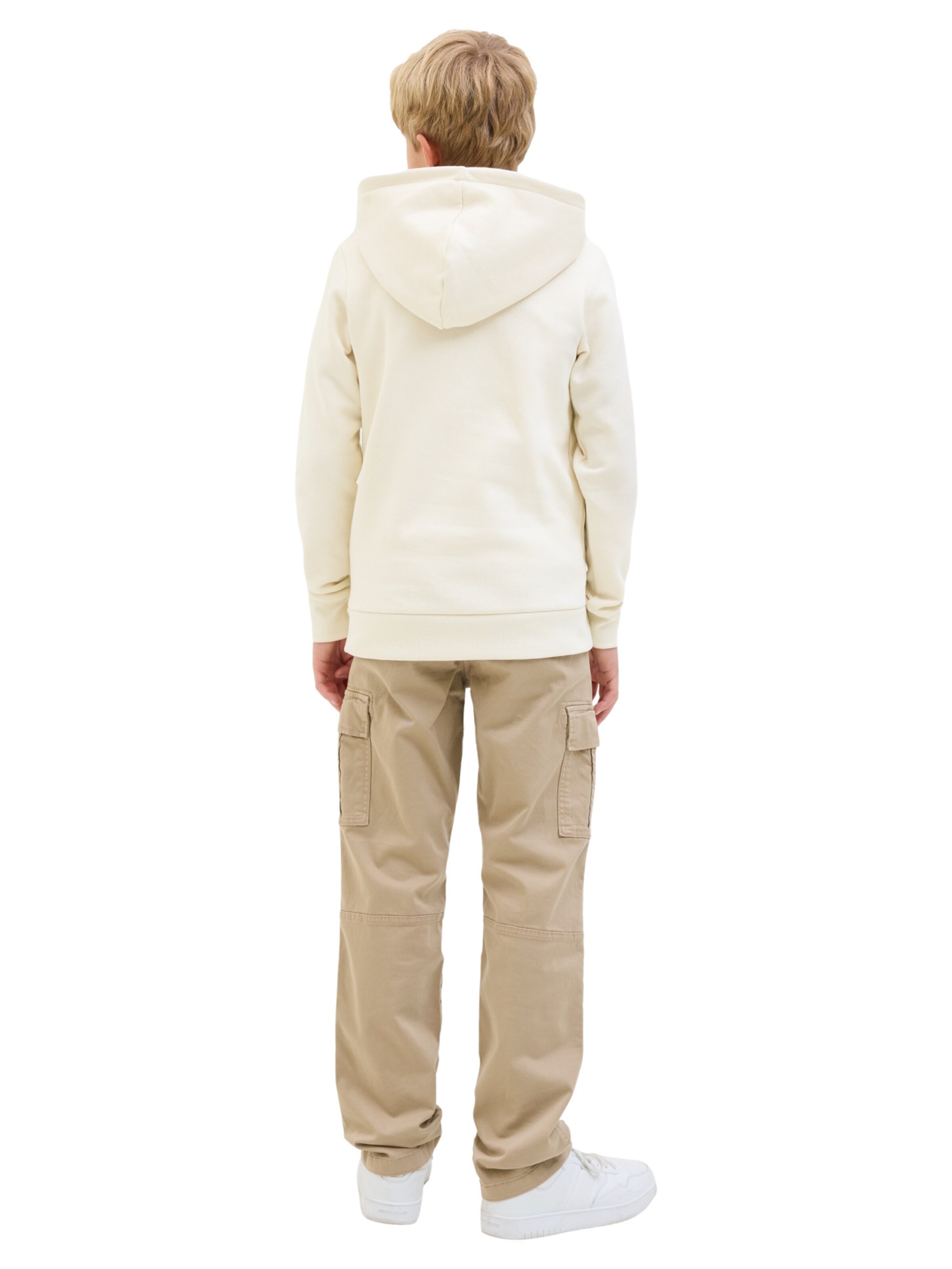 Jack & Jones Junior Sweatshirt 'Ari Branding' in Beige