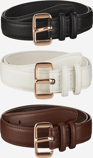 ABOUT YOU Belt 'Svenja' in Brown / Black / White, Item view