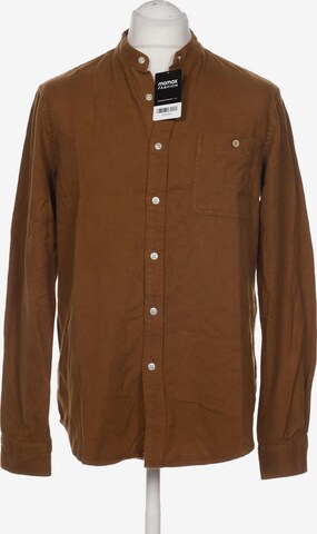 FAGUO Button Up Shirt in L in Brown: front